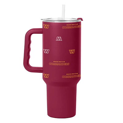 Verre à revêtement en poudre Step and Repeat de 40 oz des Washington Commanders