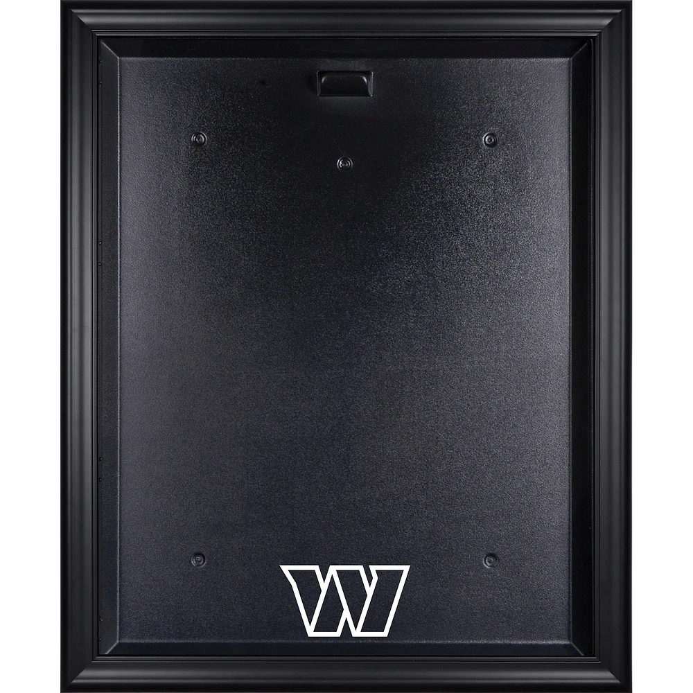 Vitrine de présentation du maillot avec logo encadré noir des Washington Commanders