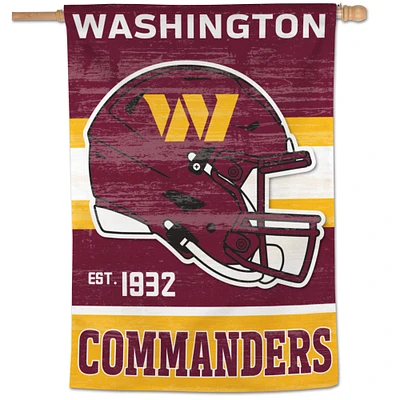 WinCraft Washington Commanders Bannière verticale rétro simple face 28" x 40"