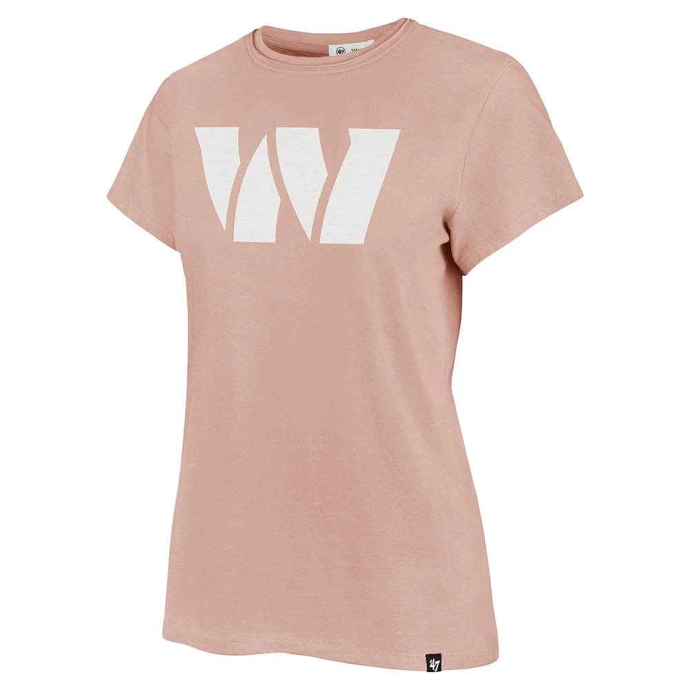Women's '47  Light Pink Washington Commanders Premier Frankie T-Shirt