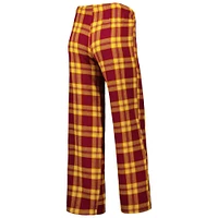 Women's Concepts Sport Burgundy/Gold Washington Commanders Plus Badge T-Shirt & Pants Sleep Set