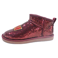 Women's Cuce  Burgundy Washington Commanders Sequin Ankle Boots