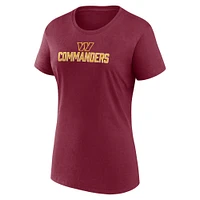 Women's Fanatics Burgundy Washington Commanders Fundamental Base - T-Shirt