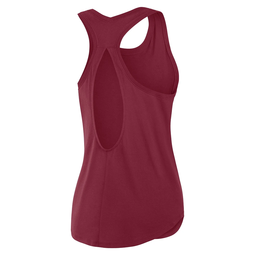 Women's Fanatics Burgundy Washington Commanders Iron Fan Tank Top