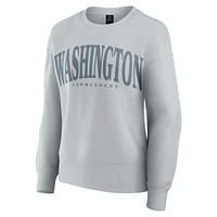 Women's Fanatics  Gray Washington Commanders Elements Pullover Sweatshirt