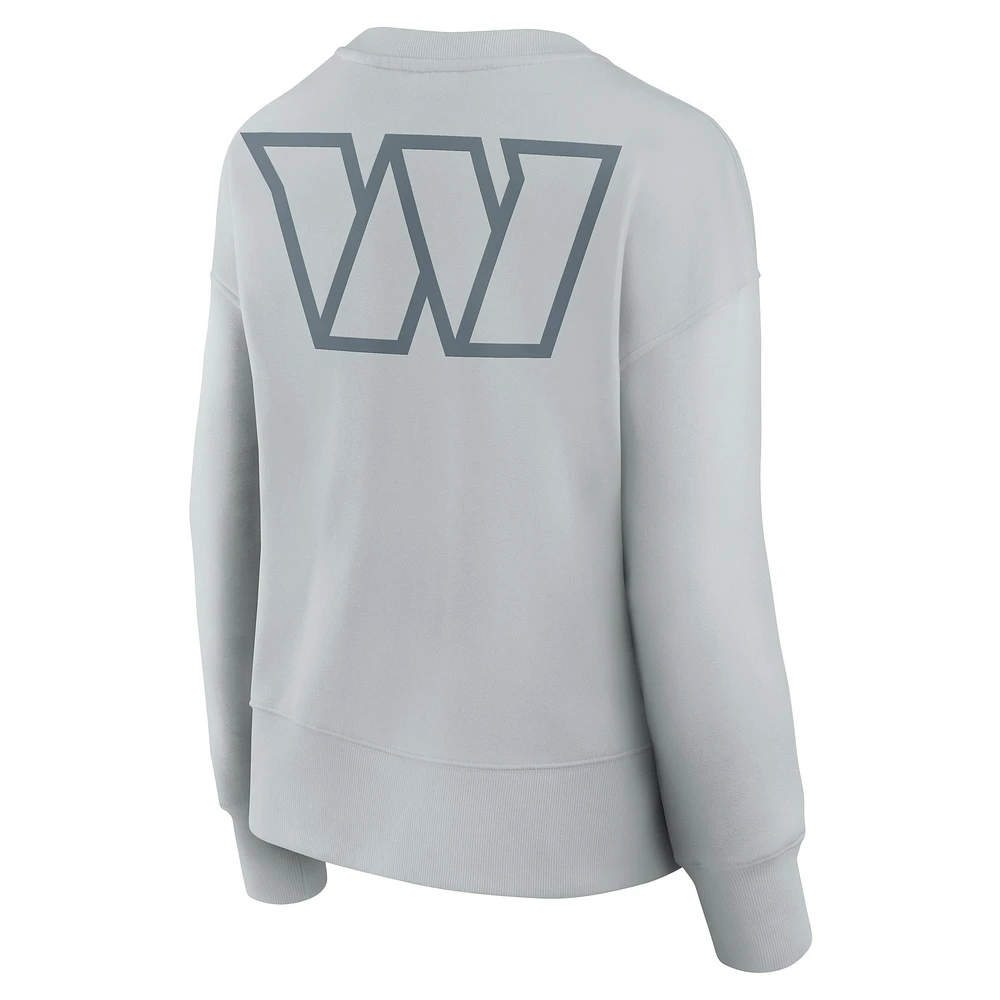 Women's Fanatics  Gray Washington Commanders Elements Pullover Sweatshirt