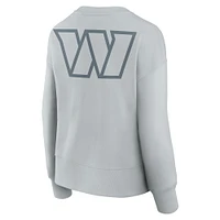 Women's Fanatics  Gray Washington Commanders Elements Pullover Sweatshirt