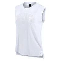 Débardeur de sport blanc Washington Commanders Studio Fanatics pour femmes