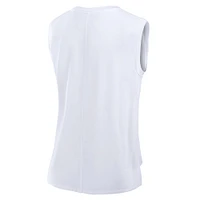 Débardeur de sport blanc Washington Commanders Studio Fanatics pour femmes