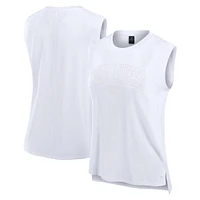 Débardeur de sport blanc Washington Commanders Studio Fanatics pour femmes
