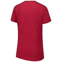 Women's G-III 4Her by Carl Banks Burgundy Washington Commanders Post Season V-Neck T-Shirt