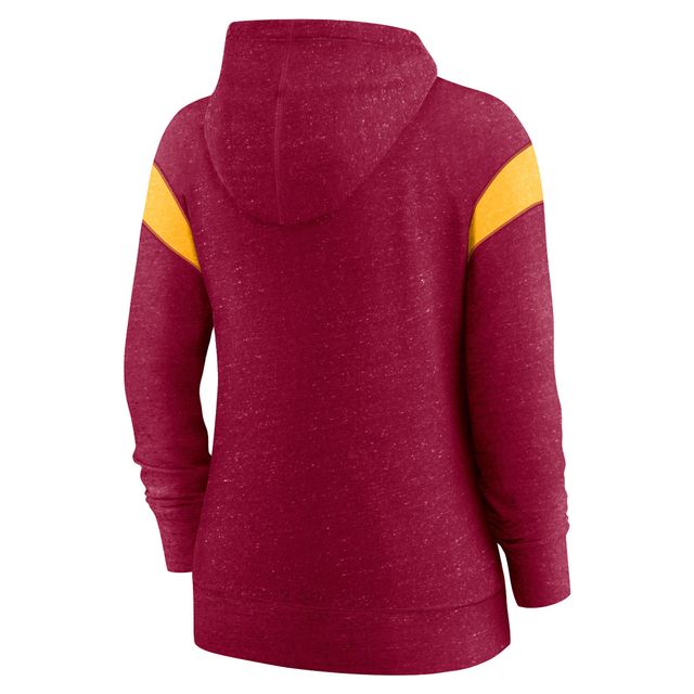 Nike Washington Commanders Monaco Bordeaux/Or pour Femme - Sweat à capuche entièrement zippé