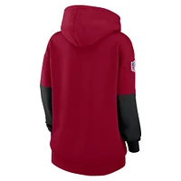 Women's Nike Burgundy Washington Commanders 2024 Sideline Essential Fleece Pullover Hoodie