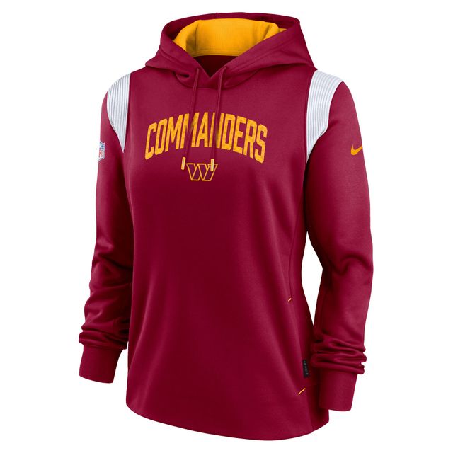 Nike Washington Commanders Athletic Stack Performance pour femme, bourgogne - Chandail à capuchon