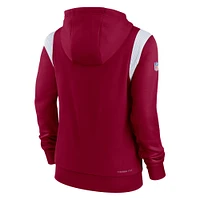 Women's Nike Burgundy Washington Commanders Sideline Stack Performance Pullover Hoodie