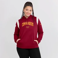 Women's Nike Burgundy Washington Commanders Sideline Stack Performance Pullover Hoodie