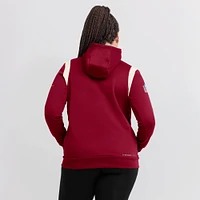 Women's Nike Burgundy Washington Commanders Sideline Stack Performance Pullover Hoodie