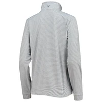 Women's Vineyard Vines Heather Gray Washington Commanders Sankaty Shep Half-Zip Pullover Top