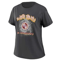 Women's WEAR by Erin Andrews Charcoal Washington Commanders Boyfriend T-Shirt