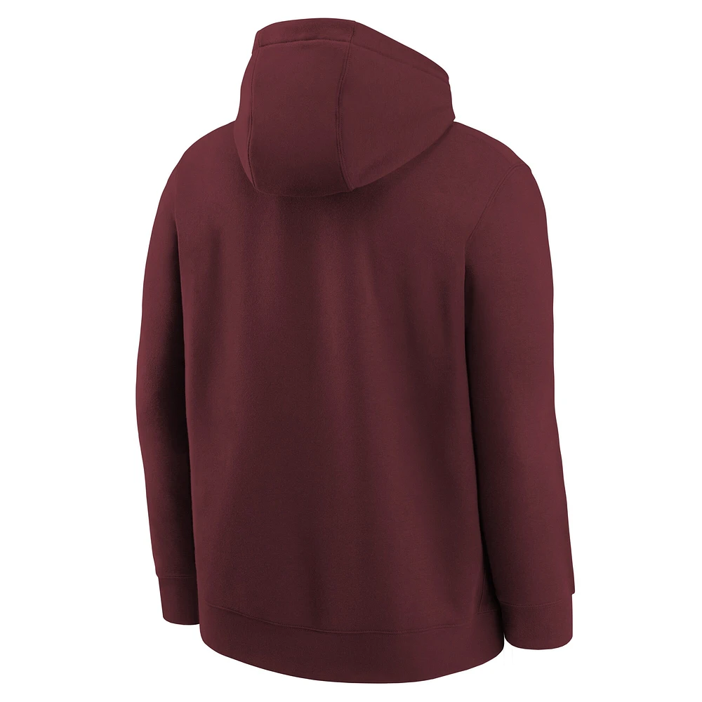 Youth Burgundy Washington Commanders - Alternate Logo Pullover Hoodie