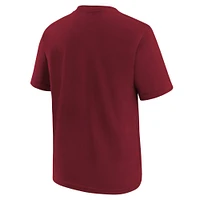 Youth Burgundy Washington Commanders Logo T-Shirt