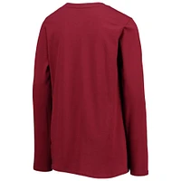 Youth Burgundy Washington Commanders Secondary Logo Long Sleeve T-Shirt