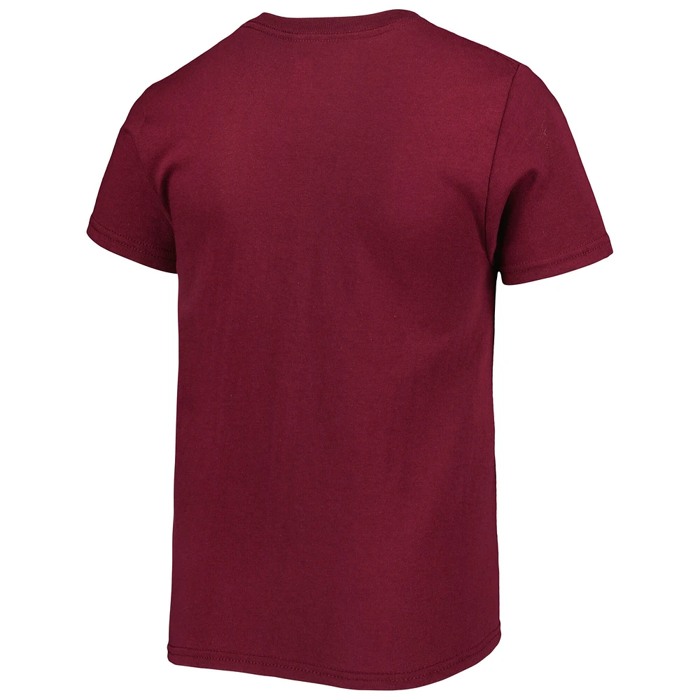 Youth Burgundy Washington Commanders Team Logo T-Shirt