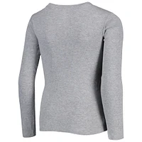 Ensemble de nuit gris chiné avec t-shirt à manches longues et pantalon l'équipe football Washington pour jeune
