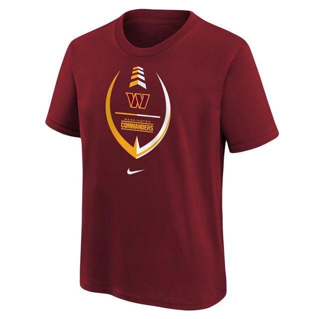 T-shirt de football Nike Washington Commanders Icon pour jeune, bourgogne