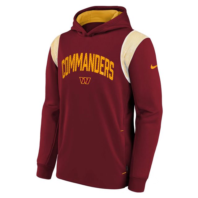 Sweat à capuche Nike Washington Commanders Sideline Fleece Performance bordeaux pour jeune
