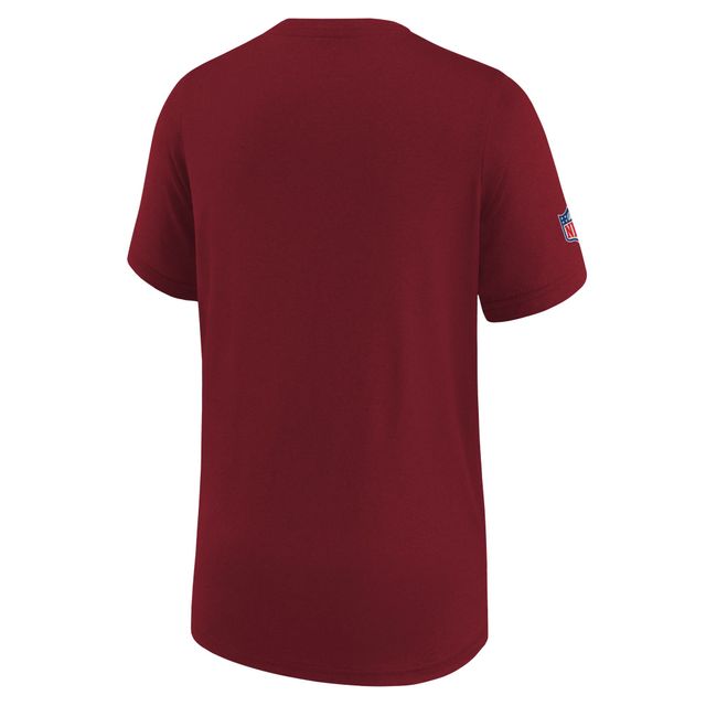 T-shirt de performance Nike Washington Commanders Sideline Legend bourgogne pour jeune