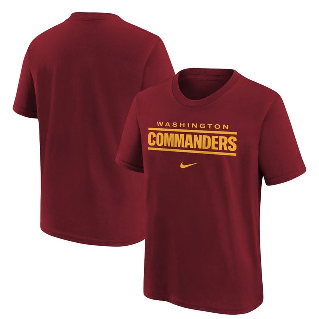 T-shirt Nike Washington Commanders Wordmark pour jeune - Bordeaux