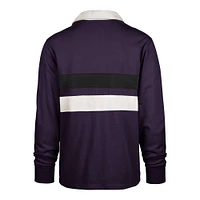 Men's '47 Purple Washington Huskies Clubhouse Knox Thames Long Sleeve Rugby Polo