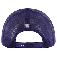 Men's '47 Purple Washington Huskies Garner Trucker Adjustable Hat