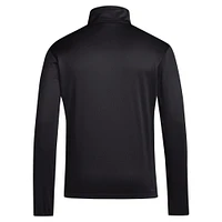 Haut adidas noir à glissière quart de tour pour homme Washington Huskies 2024 Coaches Sideline