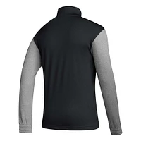 Men's adidas Black Washington Huskies Sideline AEROREADY Half-Zip Top