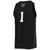 Maillot de basket-ball Swingman #1 Washington Huskies adidas noir pour homme