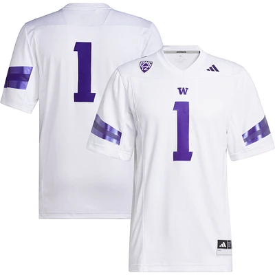 Adidas # Blanc Washington Huskies Premier Jersey pour homme