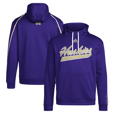 Sweat à capuche violet adidas Washington Huskies 2024 Sideline Travel pour hommes
