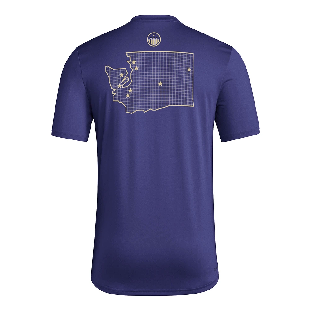 Men's adidas Purple Washington Huskies Honor & Support Pre-Game T-Shirt