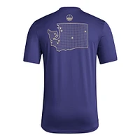 Men's adidas Purple Washington Huskies Honor & Support Pre-Game T-Shirt
