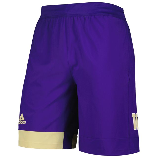 Short d'entraînement violet adidas Washington Huskies pour hommes