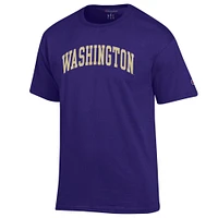 Men's Champion  Purple Washington Huskies Basic Arch T-Shirt