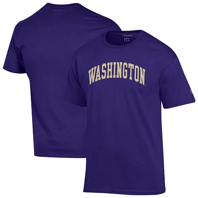 Men's Champion  Purple Washington Huskies Basic Arch T-Shirt