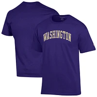 Men's Champion  Purple Washington Huskies Basic Arch T-Shirt