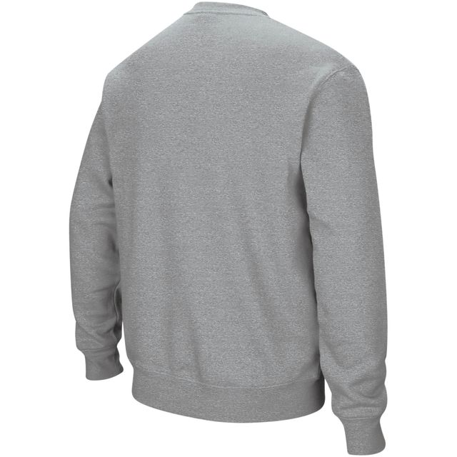Sweat-shirt à col rond avec logo et arc des Washington Huskies Colosseum gris chiné pour hommes