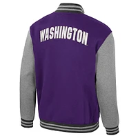 Veste universitaire entièrement zippée Ambi-Turner pour homme Colosseum Purple Washington Huskies