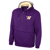 Men's Colosseum Purple Washington Huskies Half-Zip Hoodie
