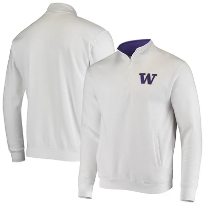 Veste Colosseum White Washington Huskies Tortugas Logo Quarter-Zip pour homme