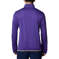 Men's Columbia Purple Washington Huskies Park View Grid Fleece Omni-Wick Half-Zip Jacket
